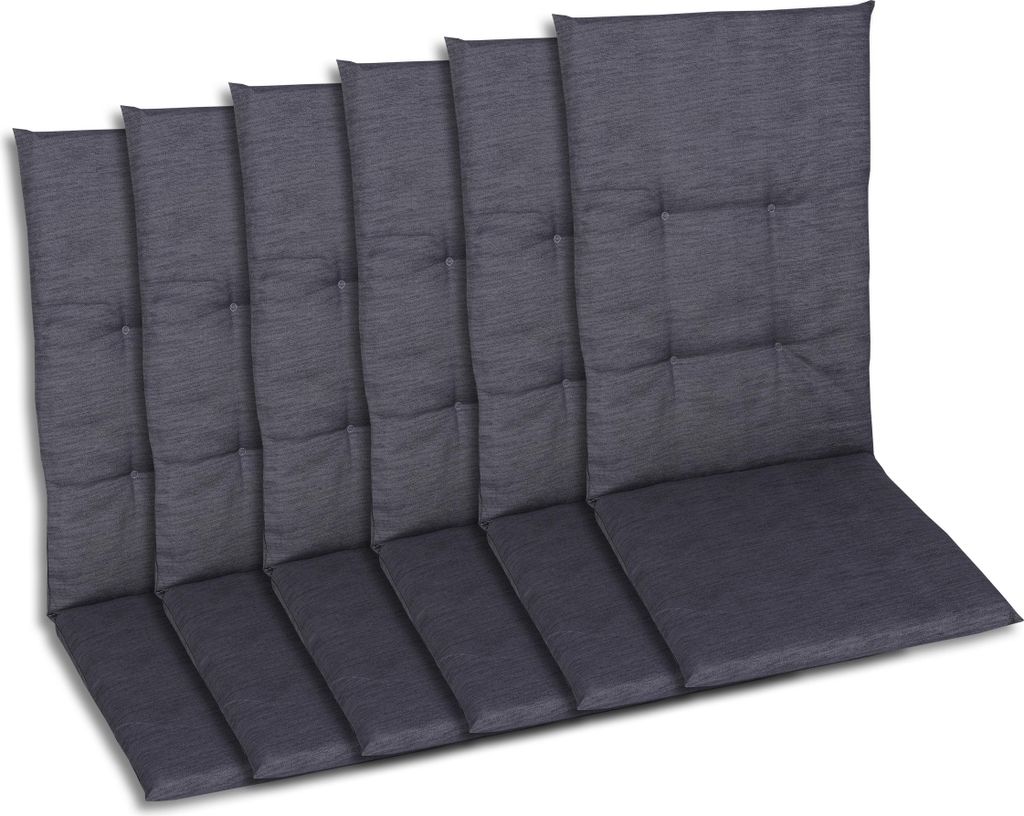 GO-DE Textil, Sesselauflage Hochlehner, 6er-Set, Farbe: Produktbild 