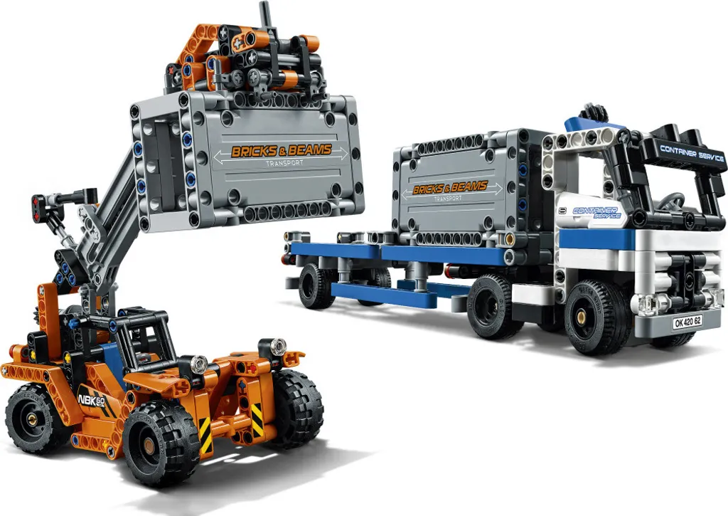 Jeu de construction de transport de conteneurs LEGO Technic 42062 bleu - 8