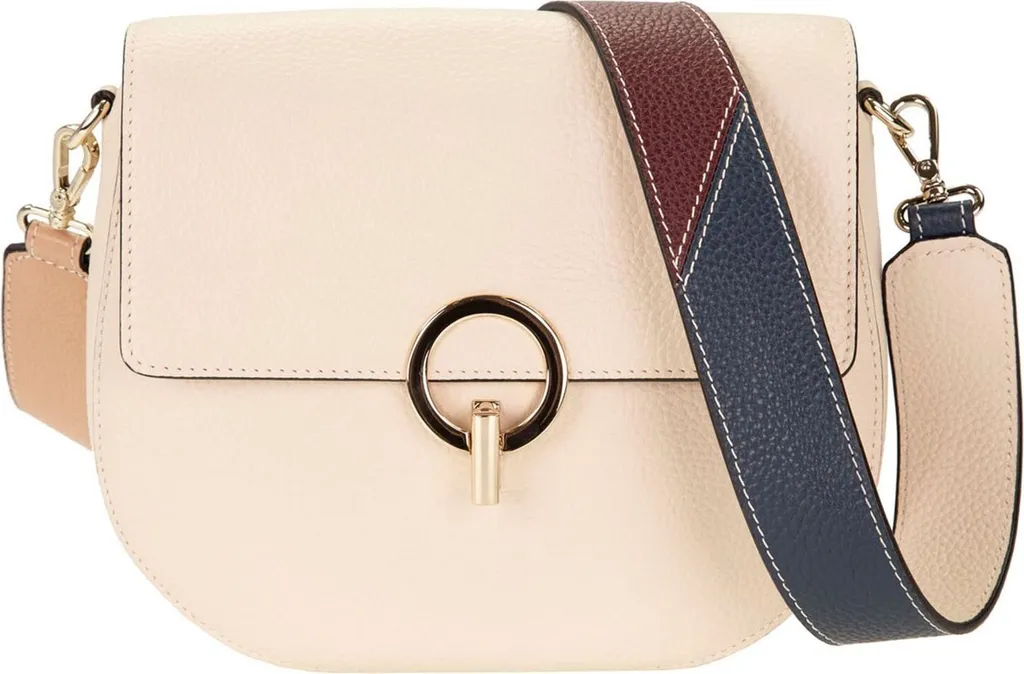 CINQUE Luna Shoulder Bag Pelle Avorio - Borsa a Tracolla Elegante Donna