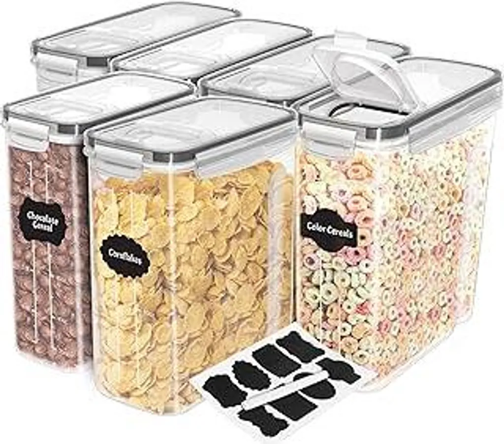 Barattoli KICHLY Set da 6: Contenitori Ermetici BPA Free per Cucina