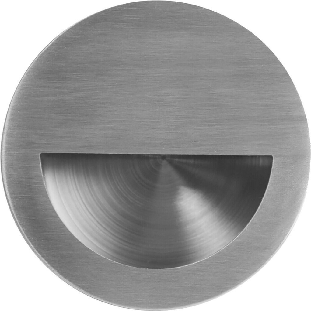 Edelstahl Muldengriff Möbelgriff Muschelgriff Griffmulde Griffmuschel Griff Ø90mm