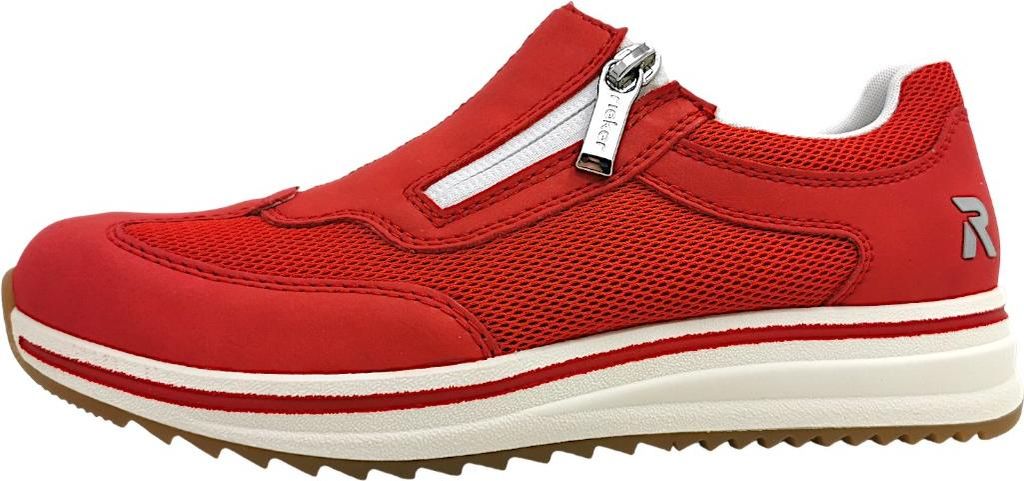 Rieker  Damenschuhe Halbschuhe Slipper Rot Fashion Casual Productafbeelding 