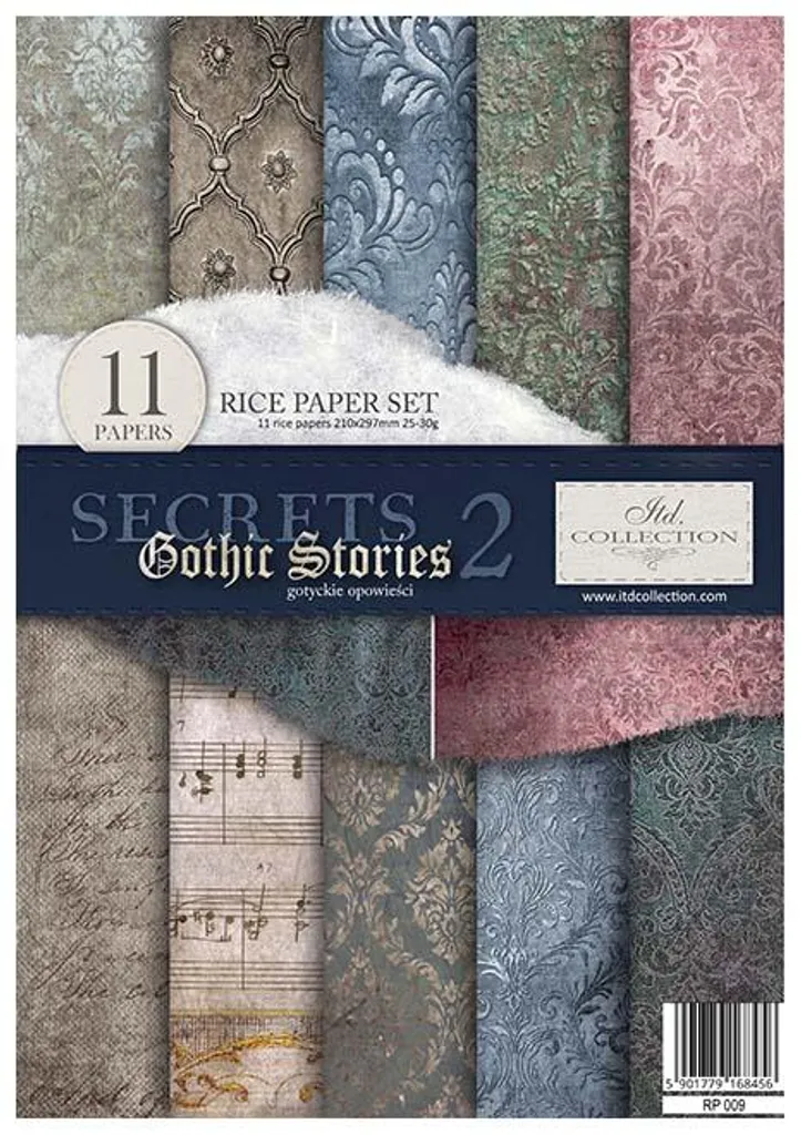 Lot de papier de riz A4 ITD Collection - RP009 Gothic Stories 2 (x1)