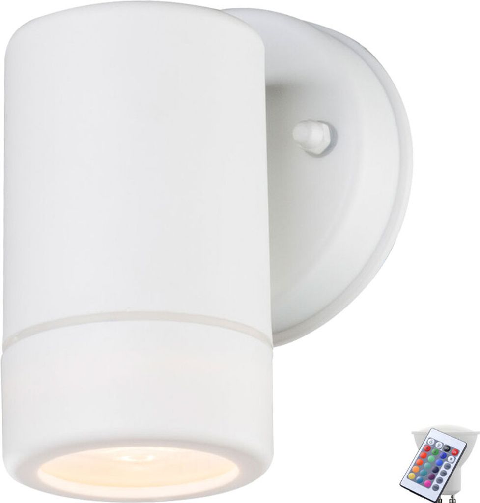 RGB LED Down Strahler in weiß für den Außenbereich COTOPA