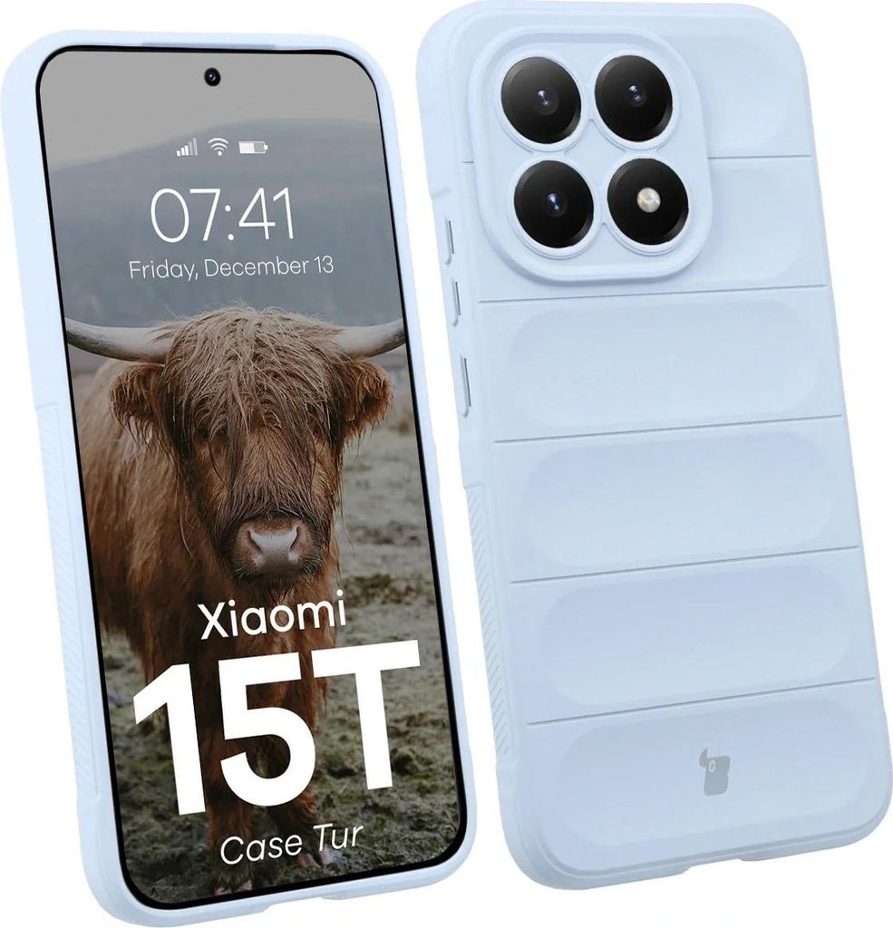 Robuste Handyhülle für Xiaomi 15T, Bizon Case Tur, Hellblau