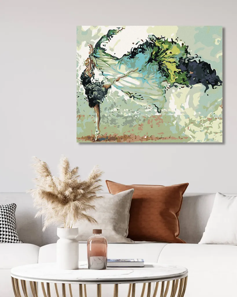 Zuty Diamond Painting Ballerina con Velo 40x50 cm Telaio in Legno - 2