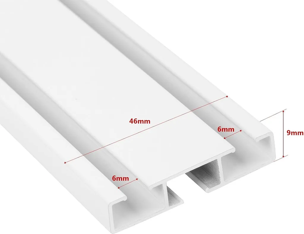 Binario Luxury MDEKOR 200cm Alluminio Bianco Doppio Binario LED - 2