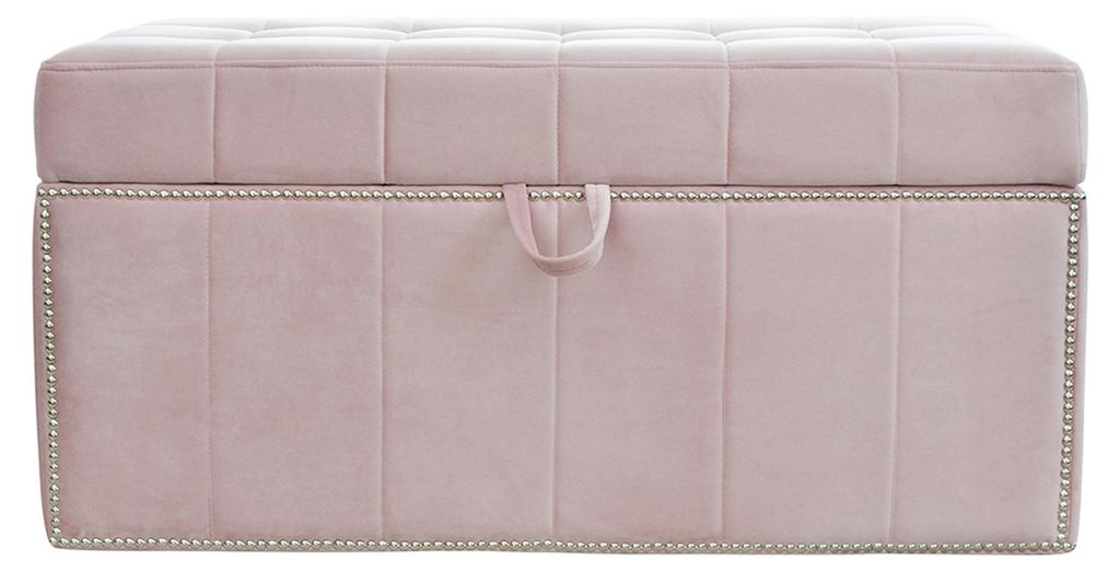 Hocker Fußhocker Ottoman Sitzhocker Sitzpouf Wohnzimmer Designer Kufer