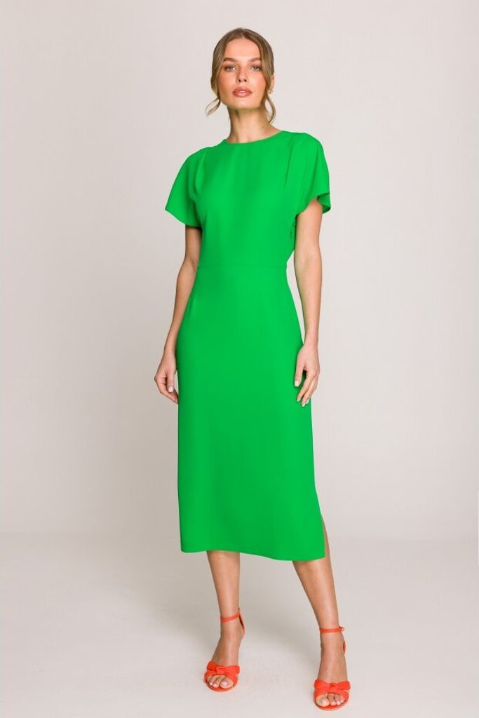 Stylove Midikleid für Frauen Tomorina S398 waldgrün S