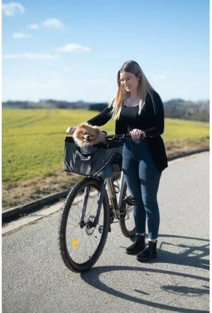 Sac de Vélo Kerbl Gris en Nylon Renforcé avec Support de Fixation Rapide - 4