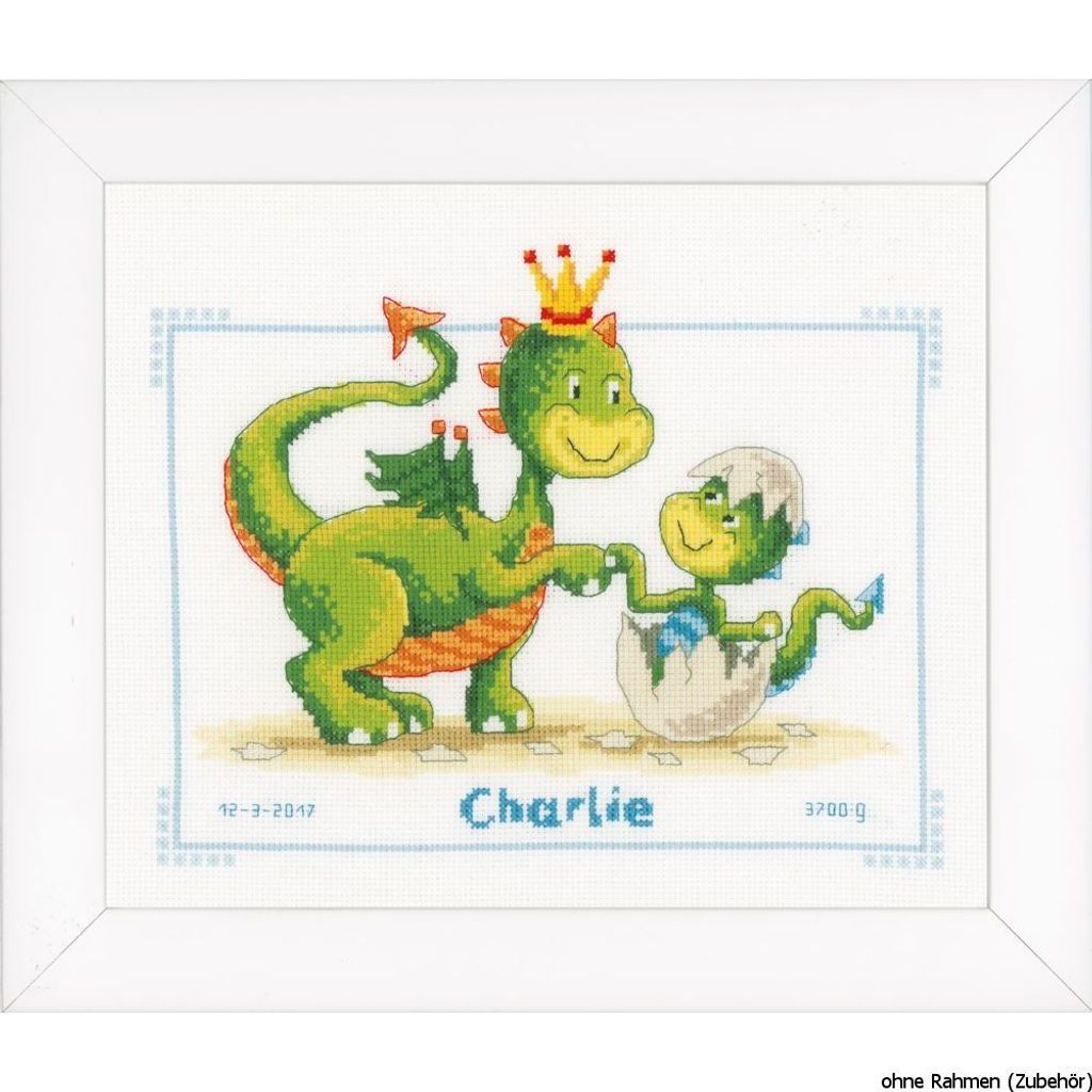 Vervaco Stickpackung Zählmuster "Drache"
