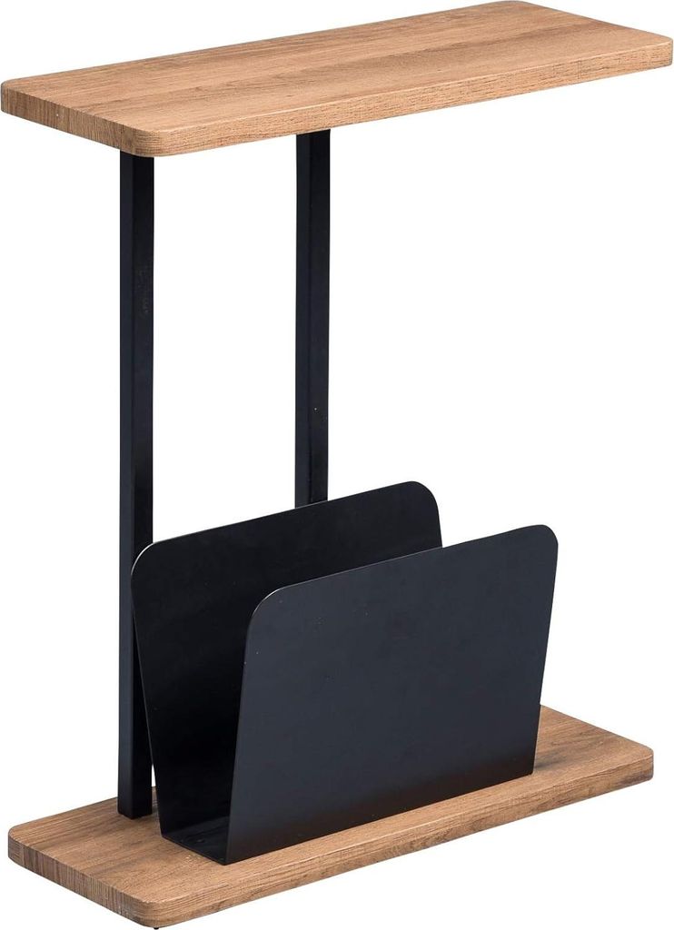 Beistelltisch Alpha aus MDF braun 50 x 60 x 20 cm - stilvoller Beistelltisch