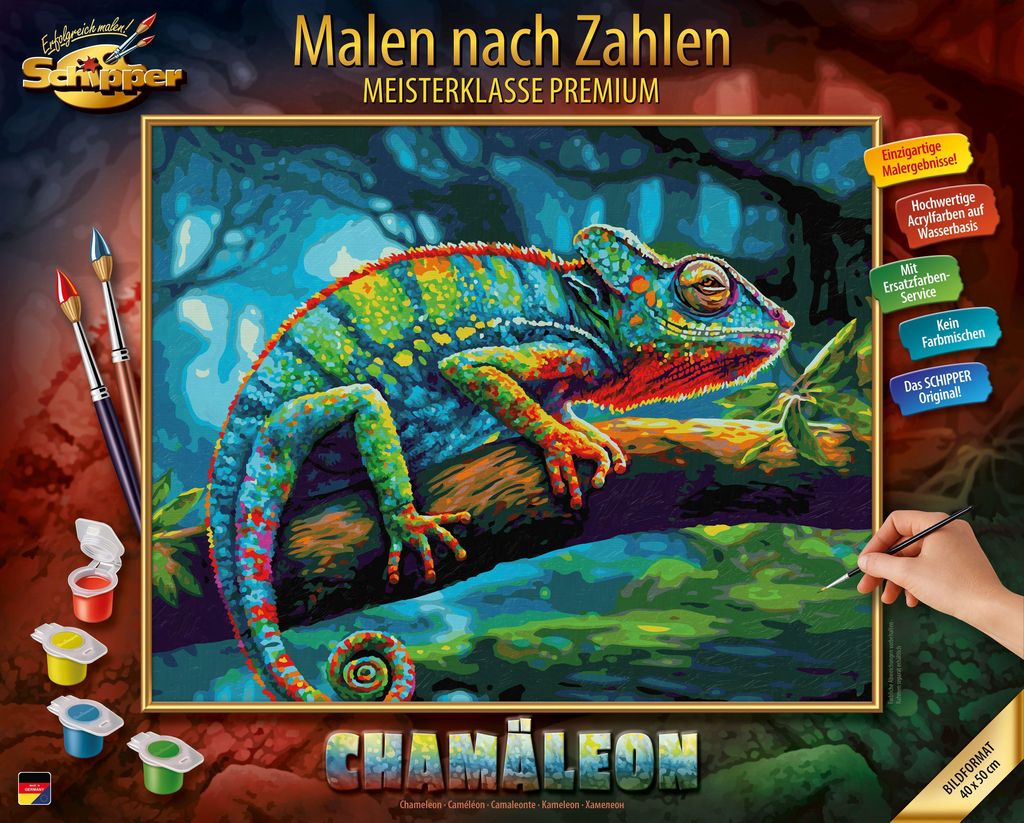 Schipper Malen-nach-Zahlen - Chamäleon Produktbild 