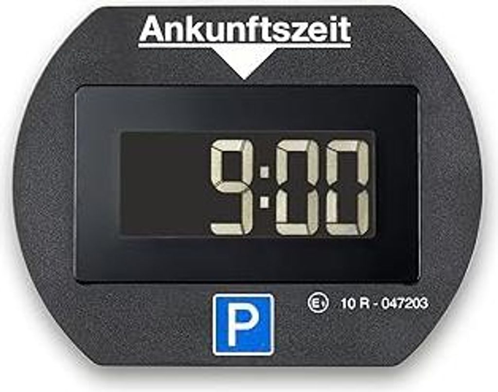 Needit elektronische Parkscheibe Park Lite I automatische Parkscheibe elektrisch mit Zulassung vom Kraftfahrt-Bundesamt I Digitale Parkuhr mit 2 Di...