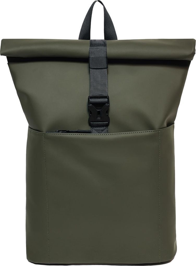 Cityrucksack RollTop Rucksack Freizeitrucksack Herren Damen Wasserabweisend (9059) OLIVE