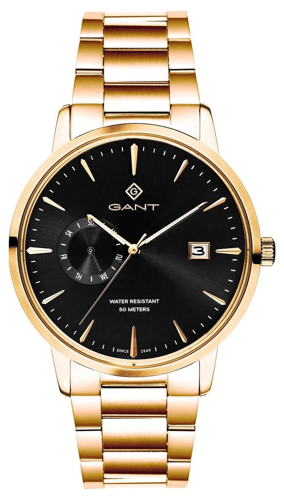 Gant G165021 Herrenarmbanduhr Quarz East Hill Goldfarben/Schwarz