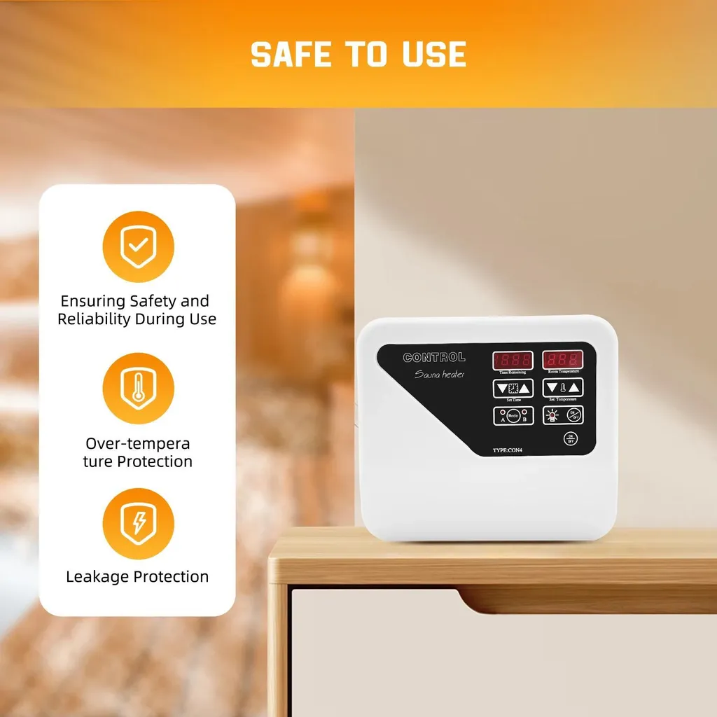 Panneau de commande externe pour poêle de sauna réglable 40-105 °C