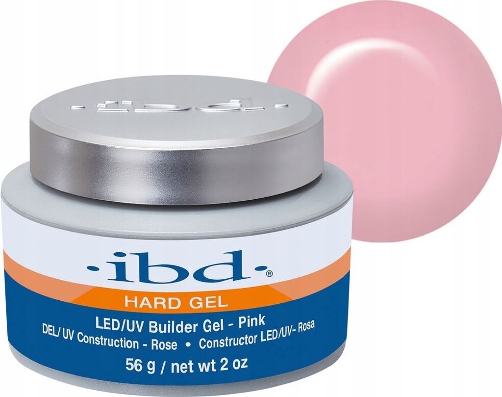 IBD Hard Builder Gel LED/UV Żel budujący Pink, 56 g Zdjęcie produktu 