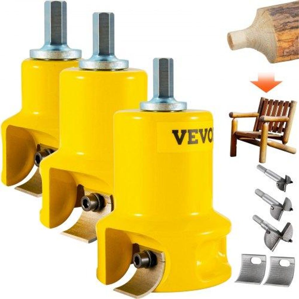VEVOR Tenon Cutter Forstner Bit 25,4 & 38 mm & 50,8 mm, 6 Immagine del prodotto 