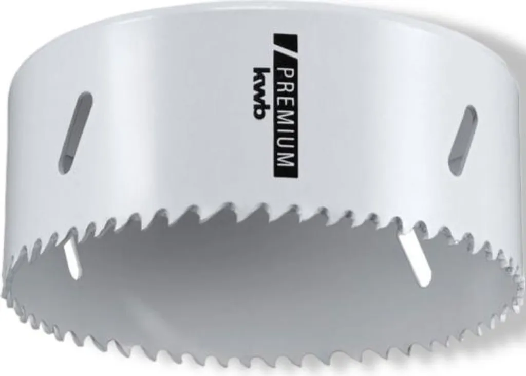 Trépan HSS Bimétal 102mm KWB haute résistance avec denture variable