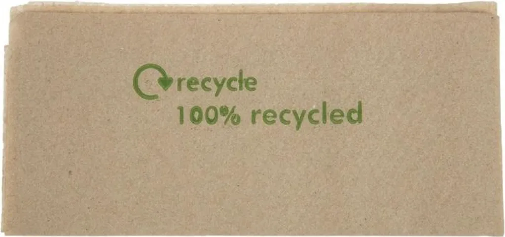Serviettes en papier biologique recyclé 1 pli - Lot éco de 6000 unités