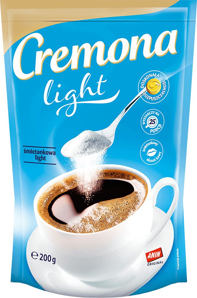 Cremona Śmietankowa Light Zabielacz W Proszku 200 G Zdjęcie produktu 