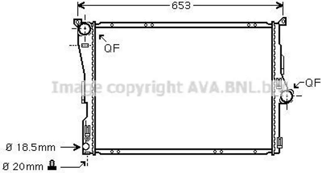Réparer le système de refroidissement BMW X3 E83 avec le radiateur PRASCO