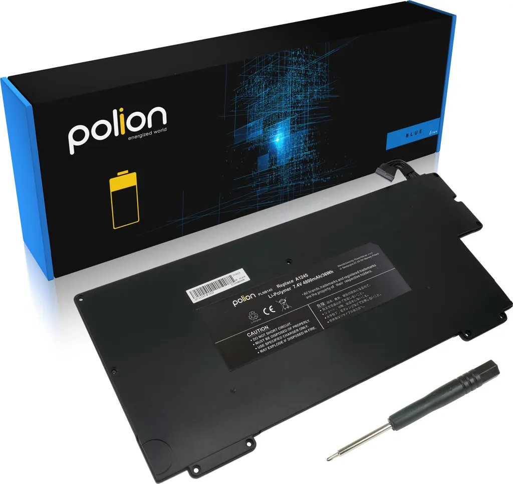 Batterie POLION pour MacBook Air 13 pouces A1466 A1369 portable 4800mAh