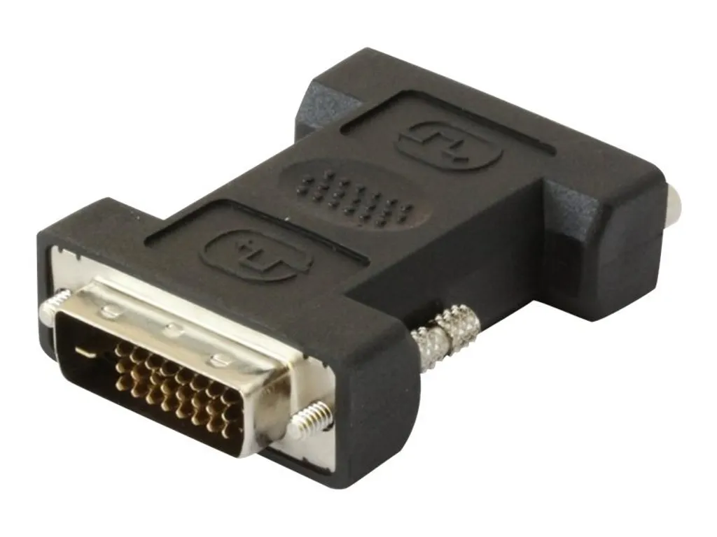 Adaptateur DVI avec Connecteurs Plaqués pour Signal Numérique Fluide