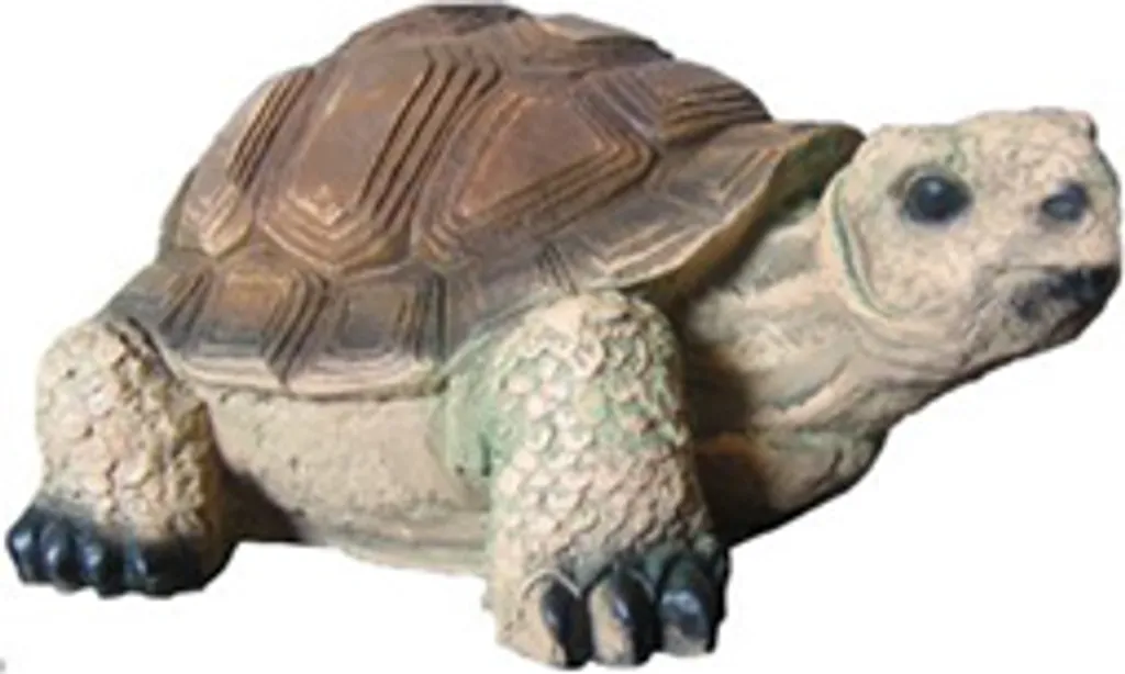 Statue tortue moderne 18 cm - Décoration robuste pour égayer un salon