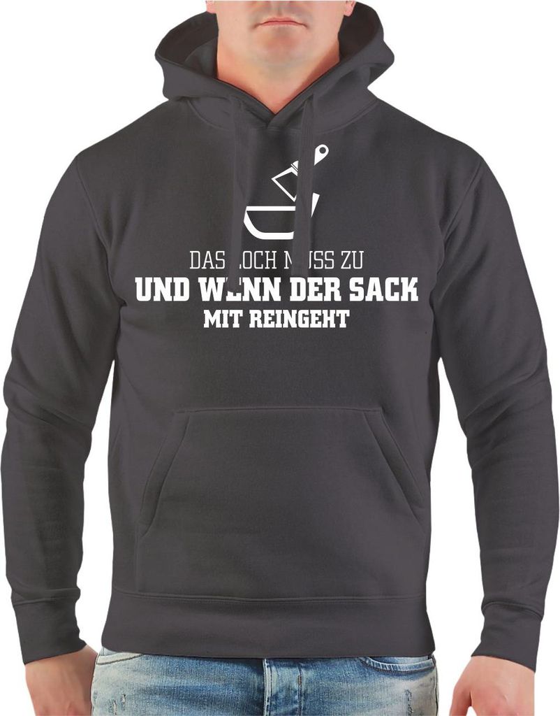 Herren Kapuzenpullover Stuckateur Putzer - Das Loch muss zu