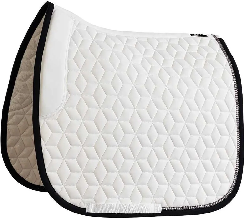 Anky XB23005 Tapis Selle Dressage Nylon Blanc : Fini les Glissements