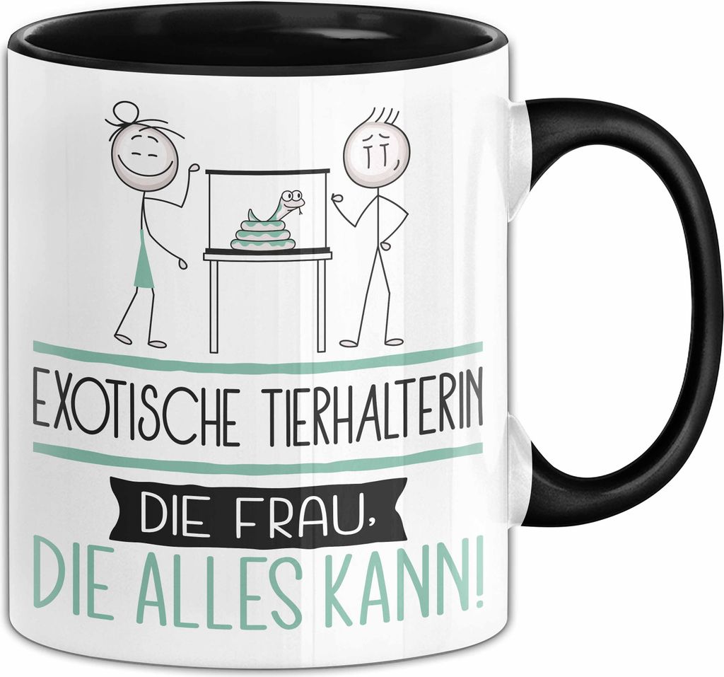 Exotische Tierhalterin Geschenk Tasse Becher Die Frau Die Produktbild 