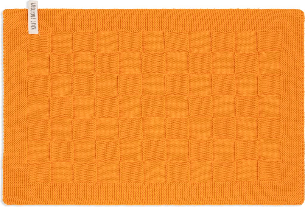 Knit Factory Tischset Uni - Orange - 50x30 cm