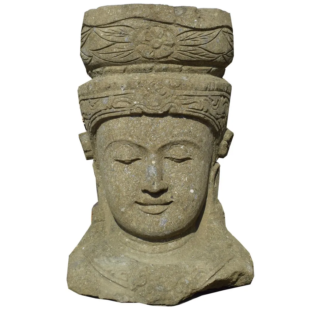 Buste de Bouddha Purnia 60cm - Objet Déco pour Salon ou Espace Zen - 7