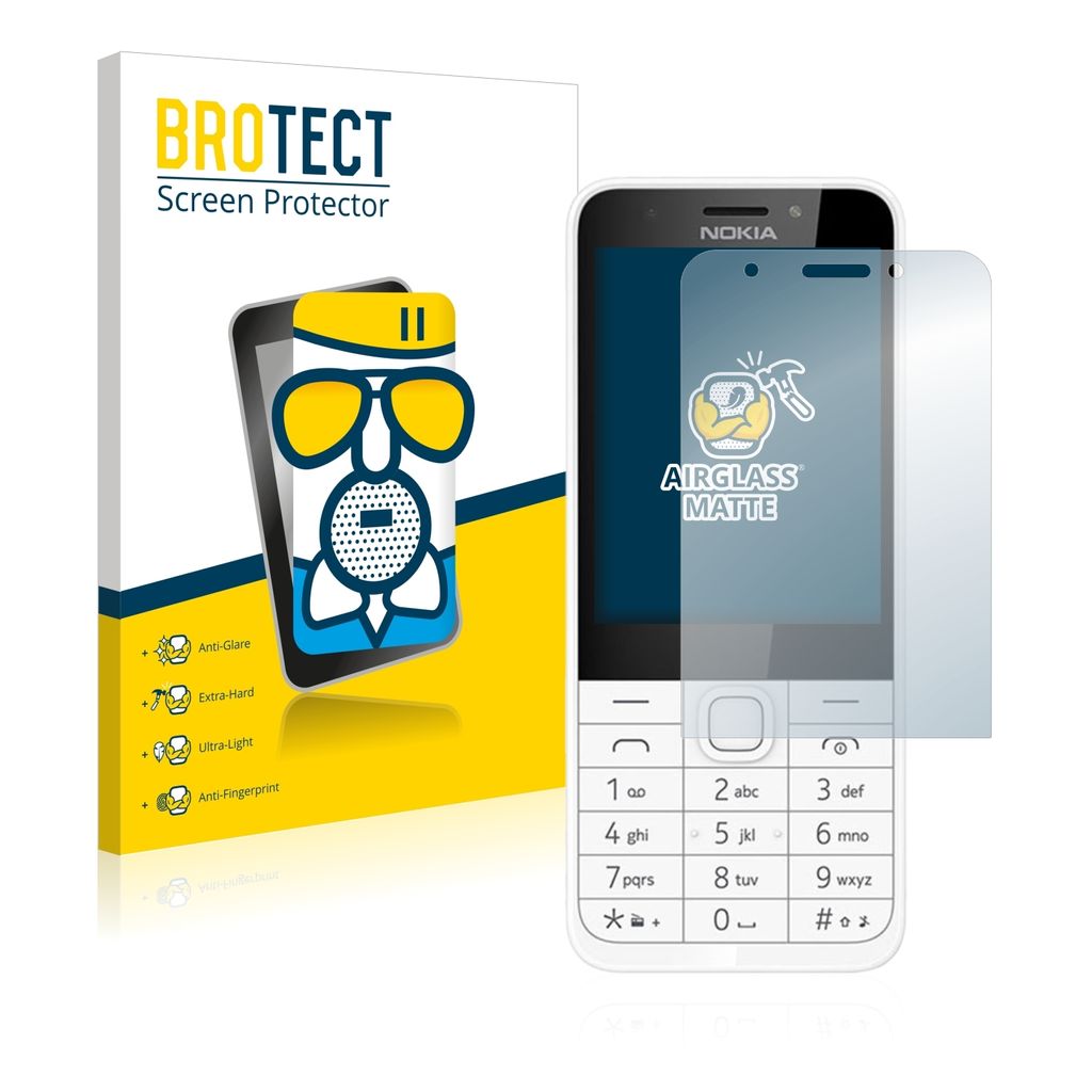 BROTECT Entspiegelungs Schutzglas für Nokia 230 Schutzfolie Panzer Folie Glas Display Schutz matt