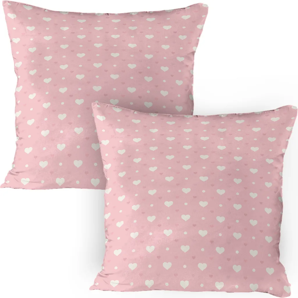 Federe 80x80 Rosa Cipria ABAKUHAUS - Morbidezza da Sogno Set 2