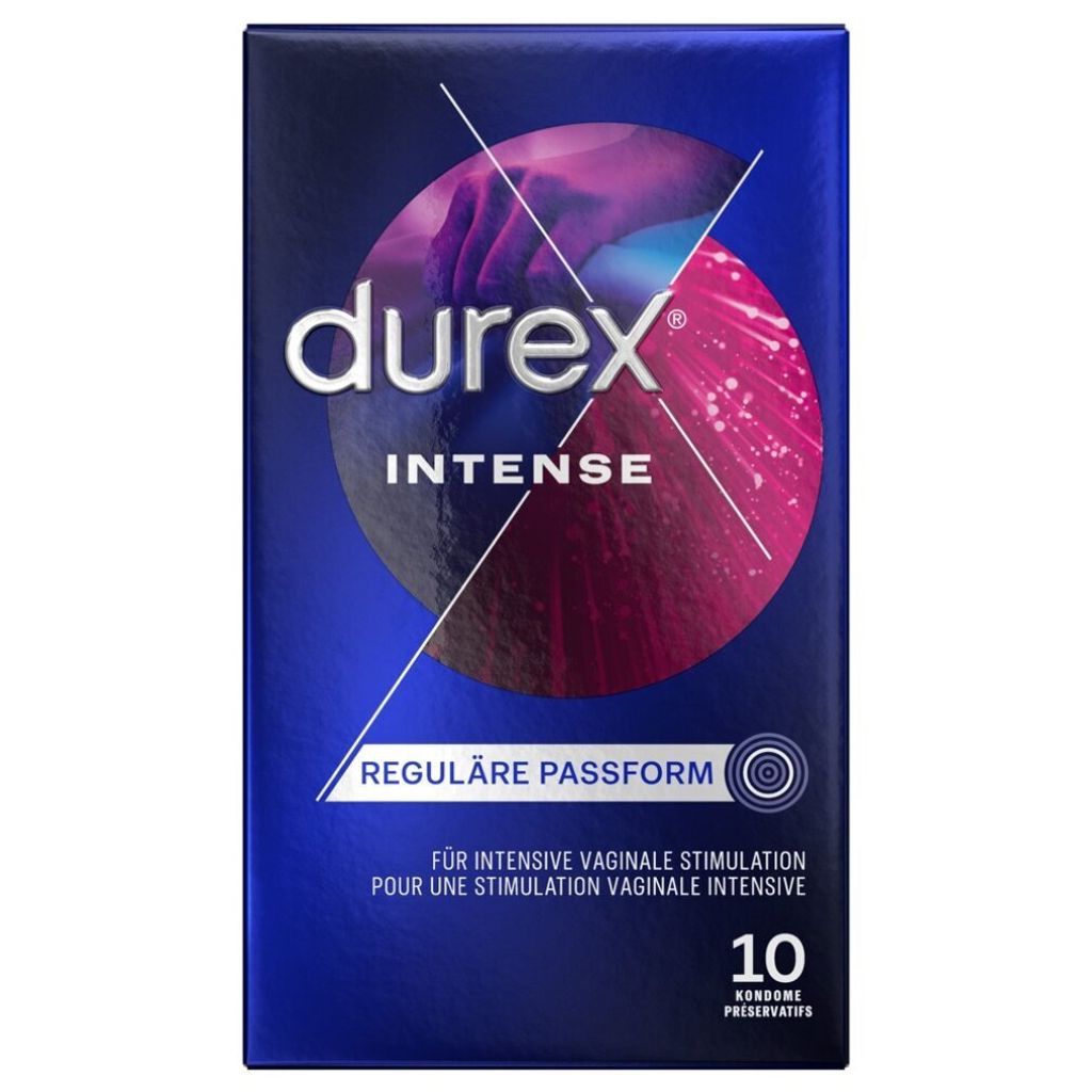 Durex Intense Orgasmic, Männliches Kondom, weich, Produktbild 