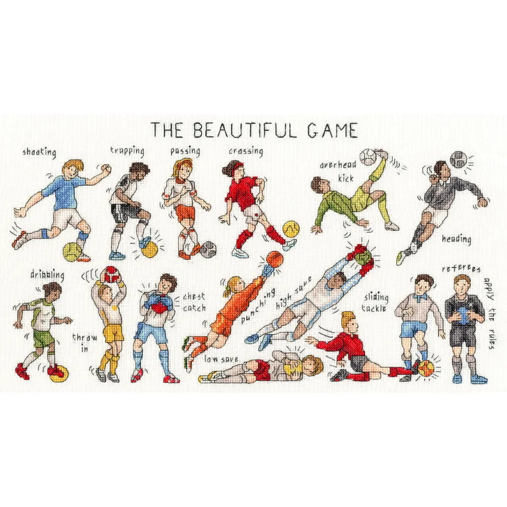 Décoration murale football à broder Bothy Threads XPS12 40x22 cm