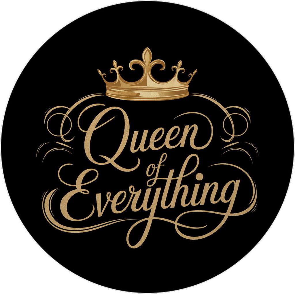 Goldene Krone Queen of Everything Magnet mit Flaschenöffner