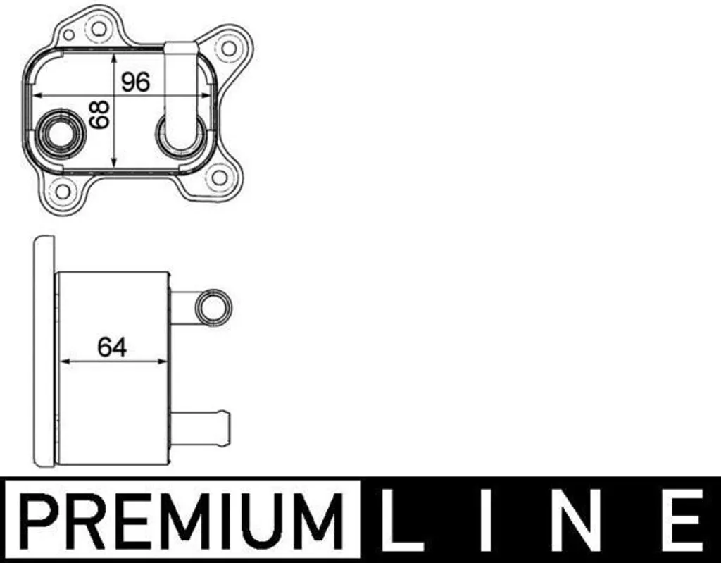 Refroidisseur d'huile de boîte MAHLE TO 9 70 pour OPEL ASTRA H GTC