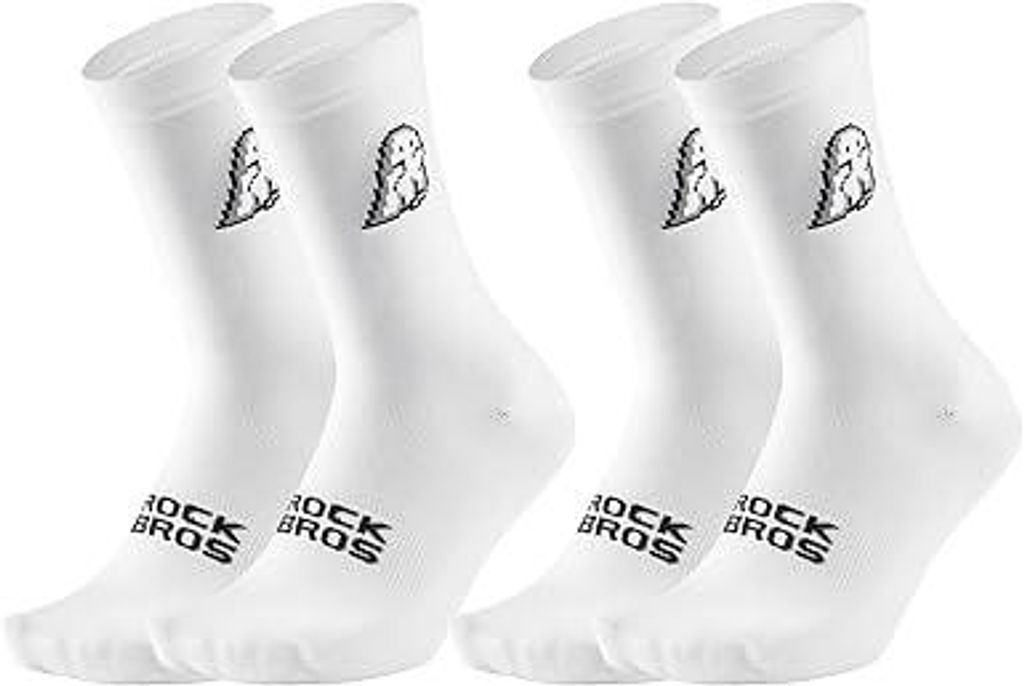 ROCKBROS Rennrad Socken Herren Damen, Atmungsaktive Fahrrad Socken für Radfahren, Laufen, Fitness, Training, Bequeme Radsocken mit Verstärkter We...
