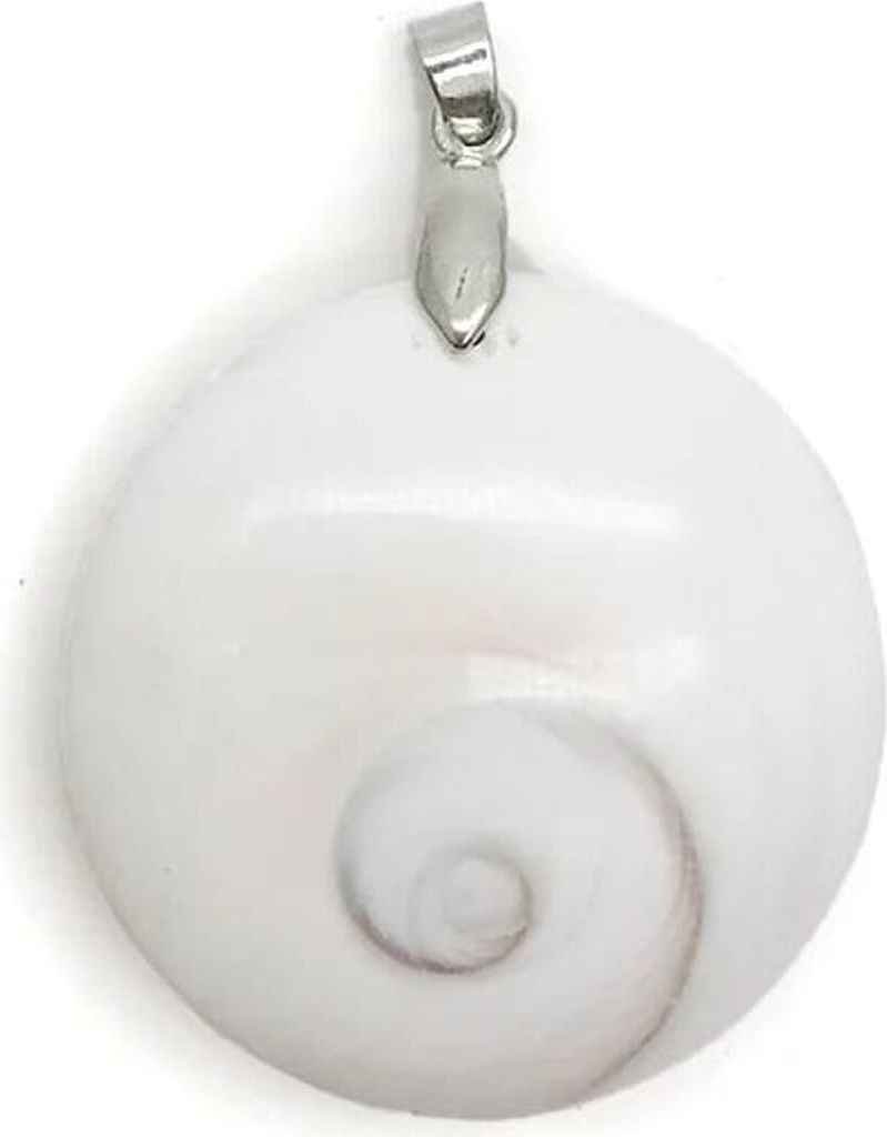 Gomati Chakra Stein Anhänger rund -- 4cm