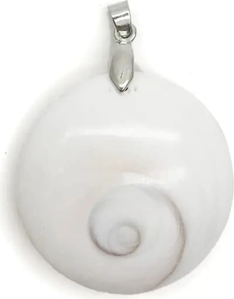 Pendentif Gomati rond 4 cm en pierre de chakra - Duo de qualité premium