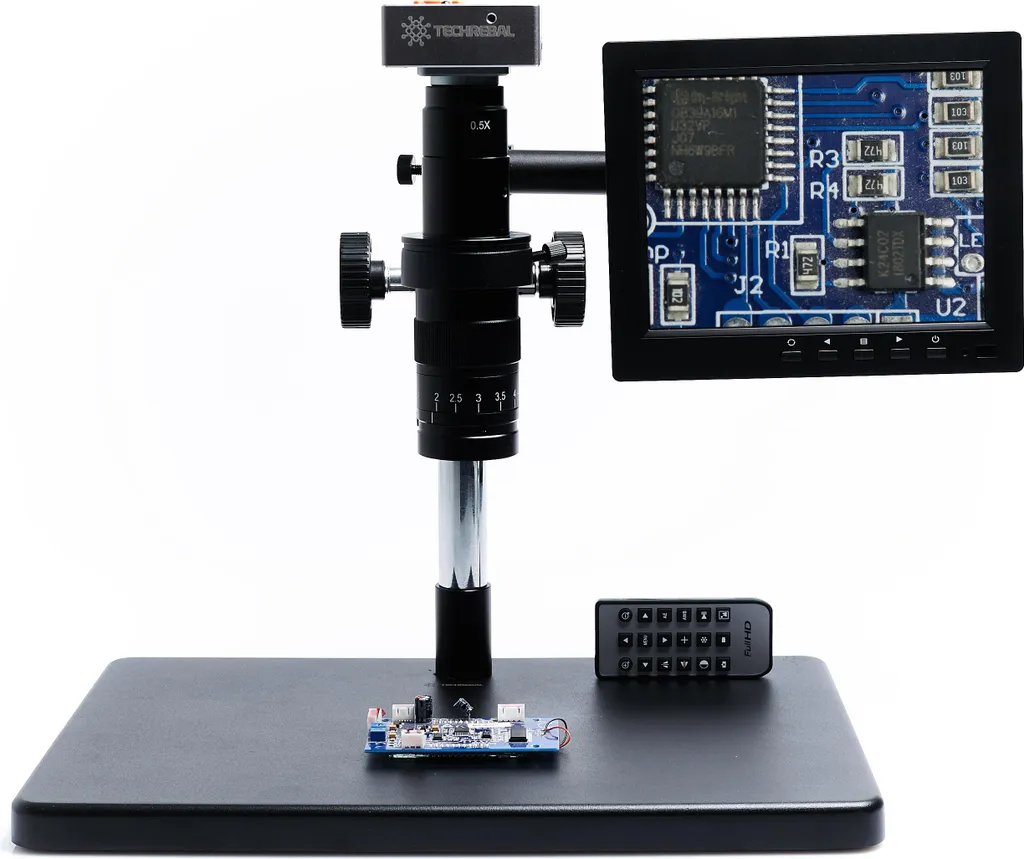 Écran microscope HDMI 8 pouces haute résolution VGA AV pour laboratoire
