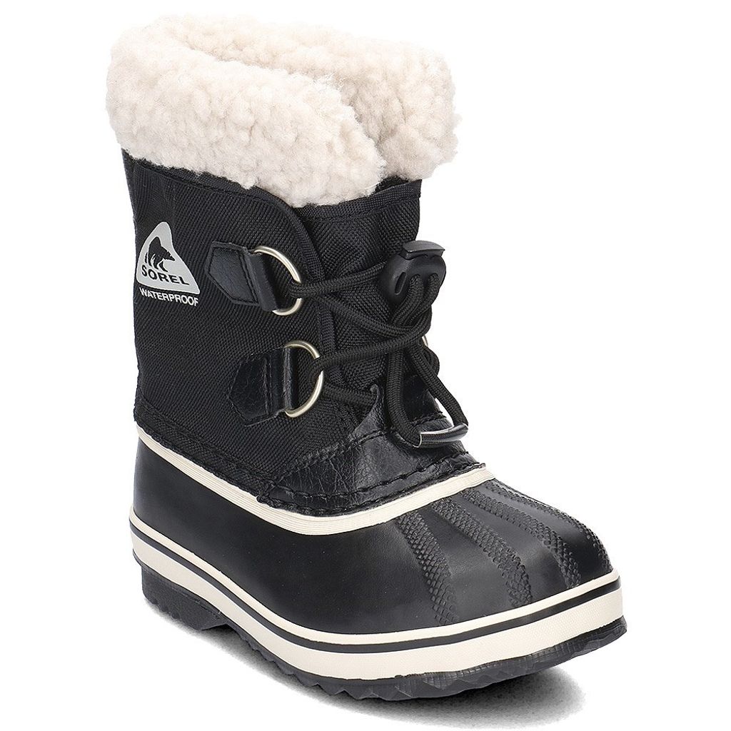 Sorel Childrens Yoot Pac Nylon Jungen Winterstiefel in Schwarz, Größe 29