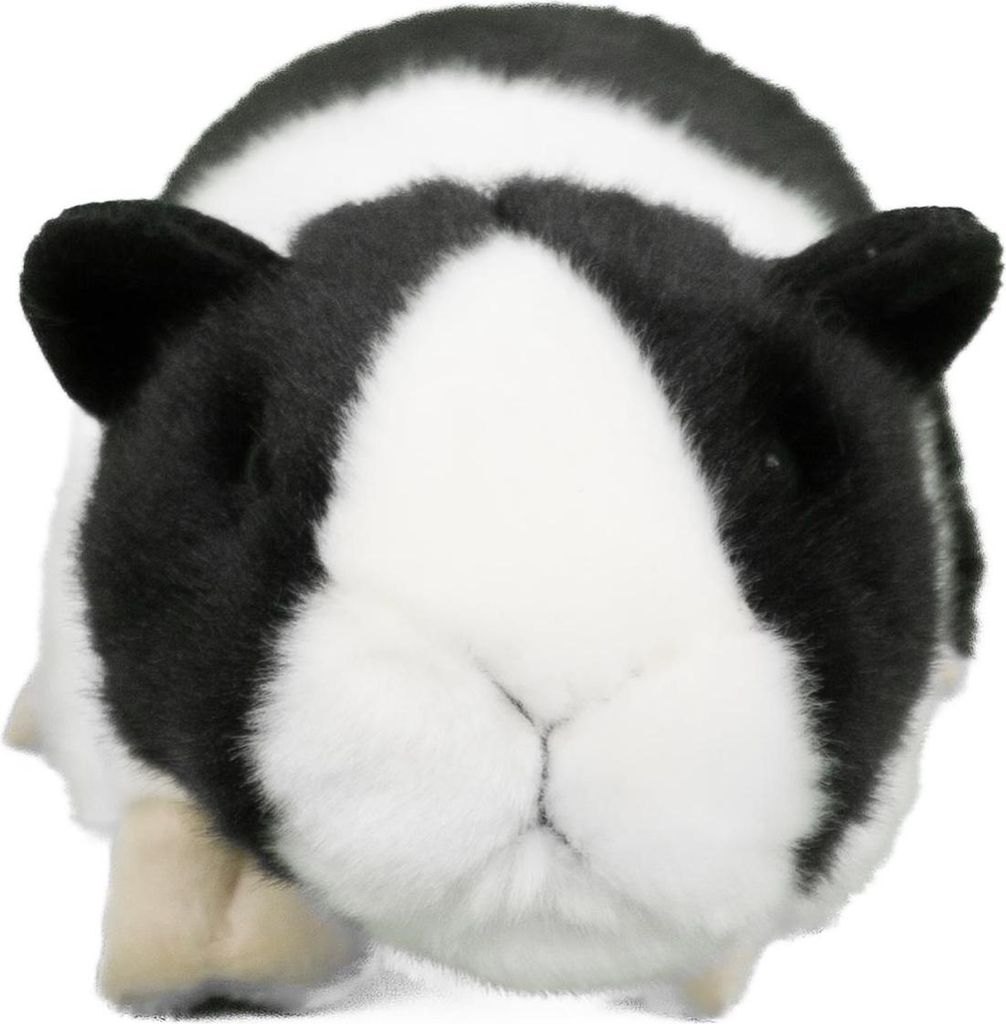 Kuscheltier Meerschweinchen schwarz/weiß 22 cm Plüschtier