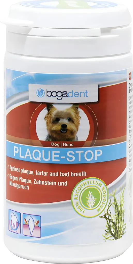 Stop al Tartaro del Cane con Bogar Plaque-stop 70g - 100% Naturale