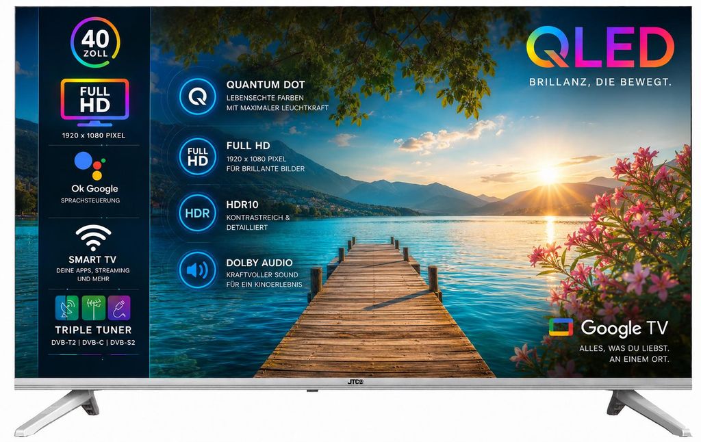 JTC-24 40 Zoll / 100 cm QLED Smart Fernseher Produktbild 