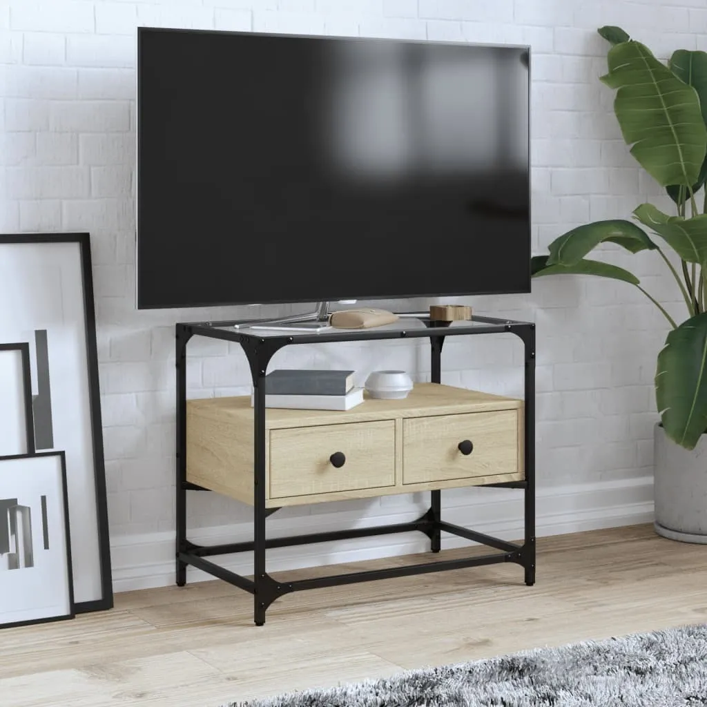 Mobiletto Porta TV 60x35x51 Rovere Sonoma | Robusto e Pratico - 2